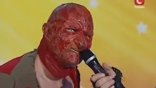 Freddy Krueger auditions for Ukraine's Got Talent - Global #HD