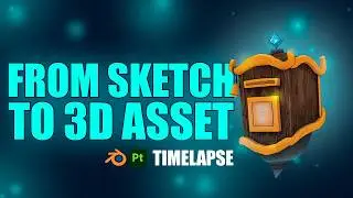 From Sketch to 3D Magic ✨ | Blender + Substance Painter (Concept to Final)