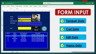 Cara Membuat Input Data Otomatis / Form Input Data Excel Macro VBA
