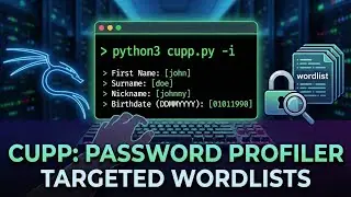⚠️ How Hackers Guess Passwords: CUPP Tool Explained (Ethical Hacking) 💻