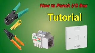 How to Punching I/O Box tutorial| keystone installation| I/O Box punching| I/O jack punch kaise kare