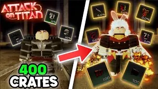 Opening 400 Crates in AOTR Roblox... Here is what I got!