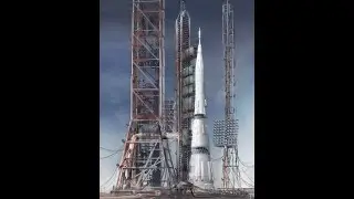 Стартовый комплекс Лунной РАКЕТЫ Н1-Л3 / Moon rocket N1 (1974)