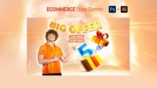 Shopify E-commerce store Banners Design | Adobe Photoshop & Illustrator