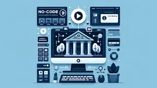 Design an online banking website without writing a single line of code.