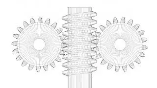 Worm Gear Animation in blender