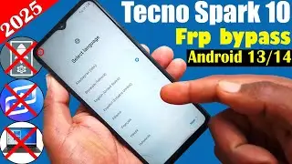 Tecno Spark 10 (Ki5q) Frp bypass android 13/14 without PC