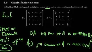 Diagonal Matrices