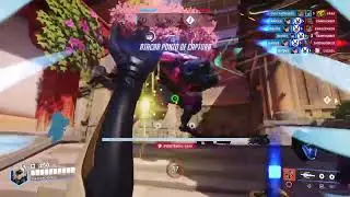 Overwatch 2 partida no novo modo de jogo embate em Hanaoka - gameplay com Mercy no ps4
