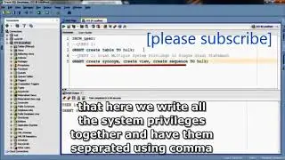 SQL tutorial 46  What are System Privileges & How To Grant them using Data Control computer tips and
