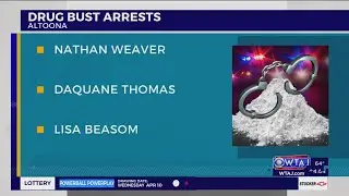 3 arrested after drug bust in Altoona