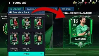 118 OVR FOUNDERS PACK! THIS IS HOW TO GET FREE 118 OVR IN FIFA MOBILE!