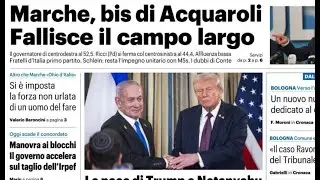 PRESS REVIEW 30 SEPTEMBER 2025 ITALIAN NATIONAL NEWSPAPERS FRONT PAGES OF TODAY'S NEWSPAPERS
