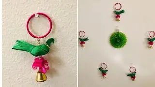 Artificial parrot making with ribbon//festival & functions decorative purpose/ Telugu Vlogs from USA