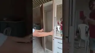 Guarda roupas 5 portas com espelho integrado (Cliente D. Denise)