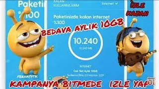 GUNCEL Turkcell aylık 10 GB kazanma 2019 güncel