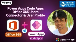 Power Apps Code Apps | How to use Office 365 Users Connector & Build User Profile Header