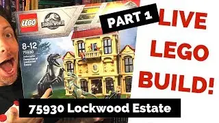 LIVE LEGO BUILD: 75930 Indoraptor Rampage at Lockwood Estate [part 1]