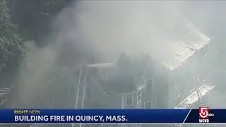 Building fire in Quincy, Mass.