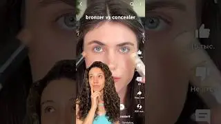 бронзер вместо консилера, это работает?!🤯#визажистсамара #макияжсамара #обзоркосметики #консилер