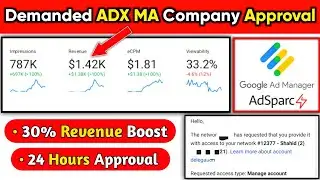 Adsparc Adx | how to get google Adx approval | free google Adx approval 2023