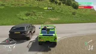 Forza Horizon 4 skills(climbing Arthur's seat)