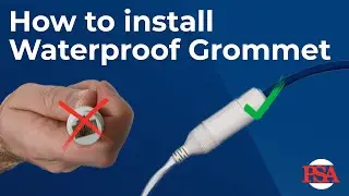How to Install a Waterproof Grommet onto a Hilook Camera