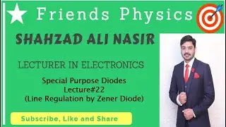 Analog Electronics (Line Regulation by Zener) Lecture#22 by Shahzad Ali Nasir (Hindu/Urdu) Full HD