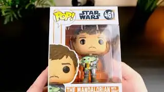 Фигурка Funko POP: Star Wars Mandalorian – The Mandalorian With Grogu Bobble-Head (9,5 см)