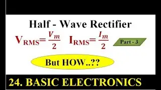 Vrms and Irms of Half Wave Rectifier | EnggClasses