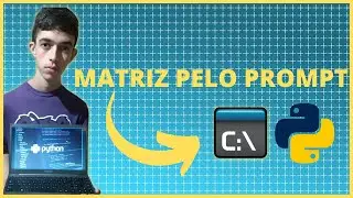 Matriz pelo prompt de comandos! #hashtag programação #cursoemvideo