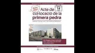 Parlaments acte 1a pedra de 66 pisos - promoció HPO de lloguer de la Rda. Masia Nova, 66-68 i 70-76.