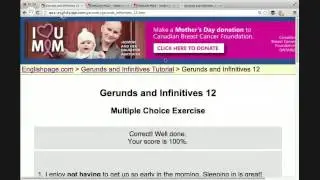 Intermediate English Grammar Class, gerunds & infinitives workshop 2