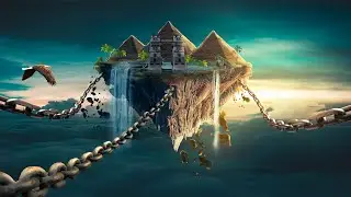Chained Island Photoshop Manipulation Tutorial Free Stock Link By Picture Fun