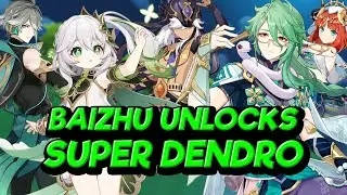 Baizhu unlocks Super Dendro Team Comps, here is why you should pull for him - Genshin Impact