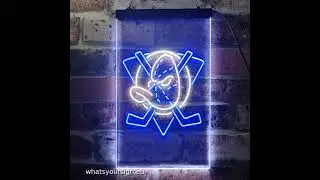 Anaheim Ducks Alternate LED Neon Sign   Legacy Edition