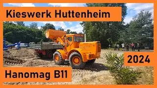 Hanomag B11 Radlader | Historische Baustelle Huttenheim 2024 | Kieswerk Brecht