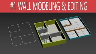 01 WORKING WITH AEC OBJECT | WALL EDITING | 3DS MAX TUTORIAL IN TAMIL | SMT