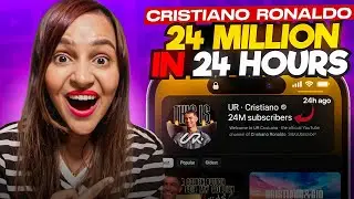 Cristiano RONALDO is on YOUTUBE !! 20 Million Subs in 24 HOURS!