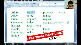 63 dars - Infinitives and Gerunds 3