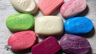 ASMR soap cutting Режу цветное мыло💗