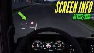 Screen Information Projection Mod For ETS2 1.50 | ETS2 MODS
