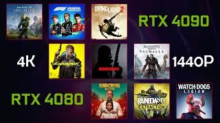RTX 4090 vs RTX 4080 | 4k & 1440p Ultra Gaming Benchmarks
