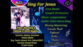 Sing for Jesus #online #offline #Classes are available #gospel #videoshoots AudioEdits #Sarahjebaraj