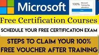 Steps to claim Microsoft free certification voucher | How to claim Microsoft voucher after training