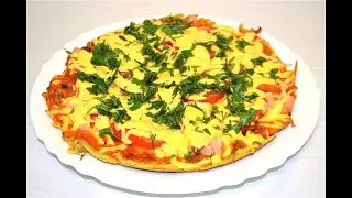 Potato PIZZA in a frying pan in 10 minutes / A quick and tasty dinner or snack! 