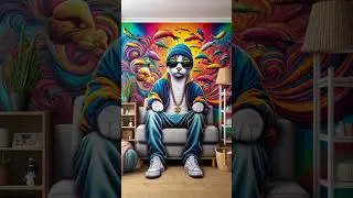 Snoop Cat on catnip #aigenerated #chatgpt #aistory #ai #catnip ip