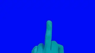 Middle Finger - Free Horror Green Screen Effect