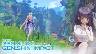 Redmi 10c miui14 test genshin impact (gila si ini kalau tampa record lancar)