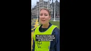 Met Police in London SHUT DOWN #WorldRefugeeDay banner